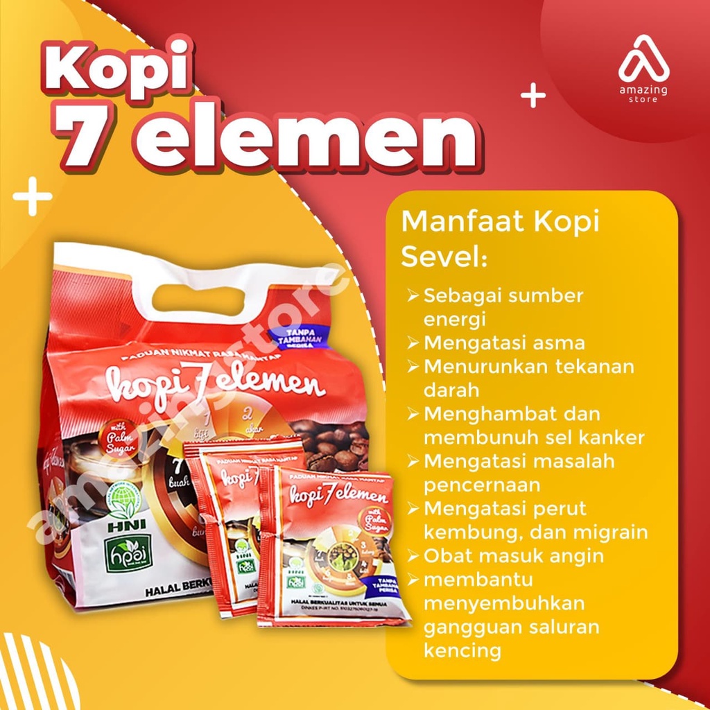 KOPI 7 ELEMEN HNI KOPI KESEHATAN SOLUSI PENAMBAH STAMINA KOPI HERBAL MENCEGAH murah