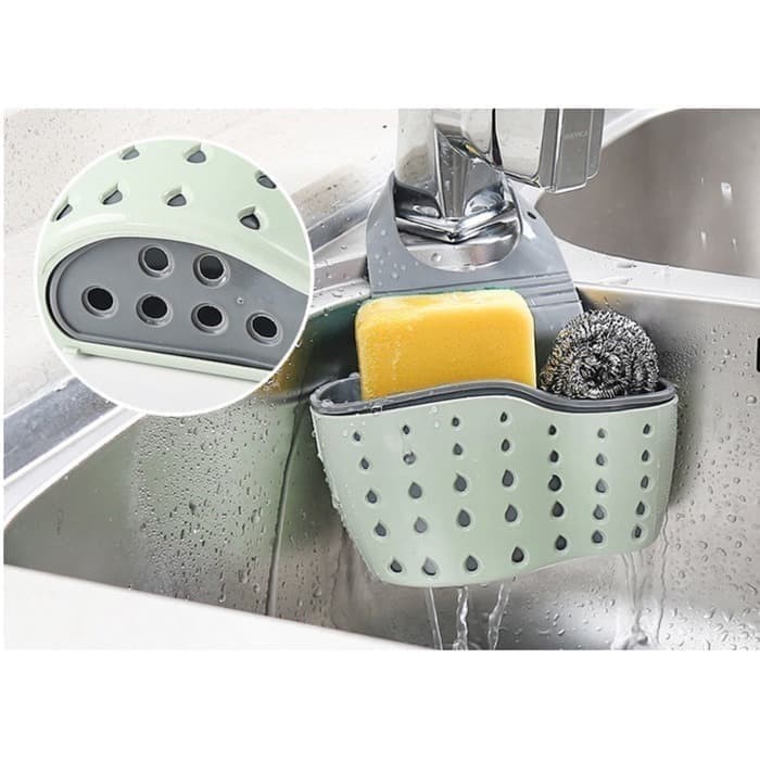 NA - tempat sabun cuci piring 2in1-tempat sponge cuci piring rak dapur