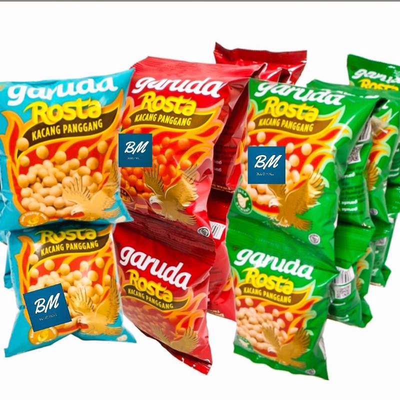 

Kacang Garuda Rosta Renceng isi 10 Pcs / Garuda Rosta Kacang Panggang 10 x 12 gr / Garuda Rosta 10 Bungkus