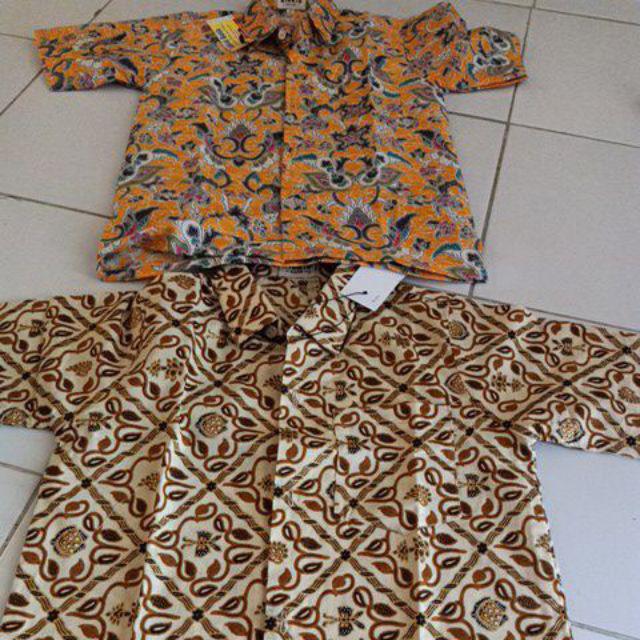 Baju Batik Anak Laki Katun Bagus Cowok Usia 0-14 Tahun Kode Bk-8