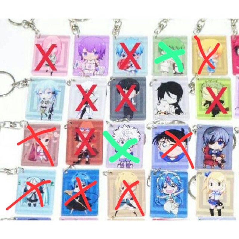 gantungan kunci anime chibi acrylic