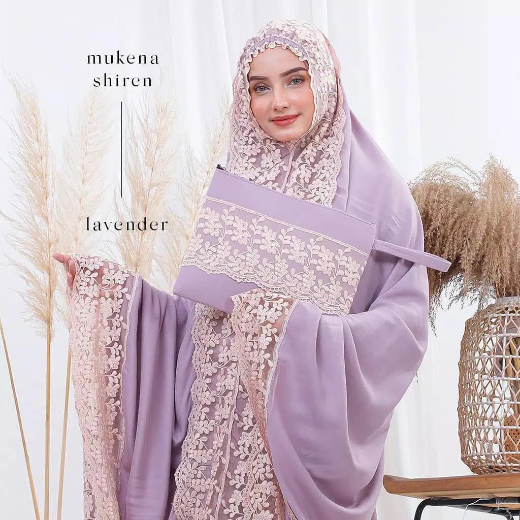 mukena dewasa shiren bahan katun/harga grosir/bayar/ditempat