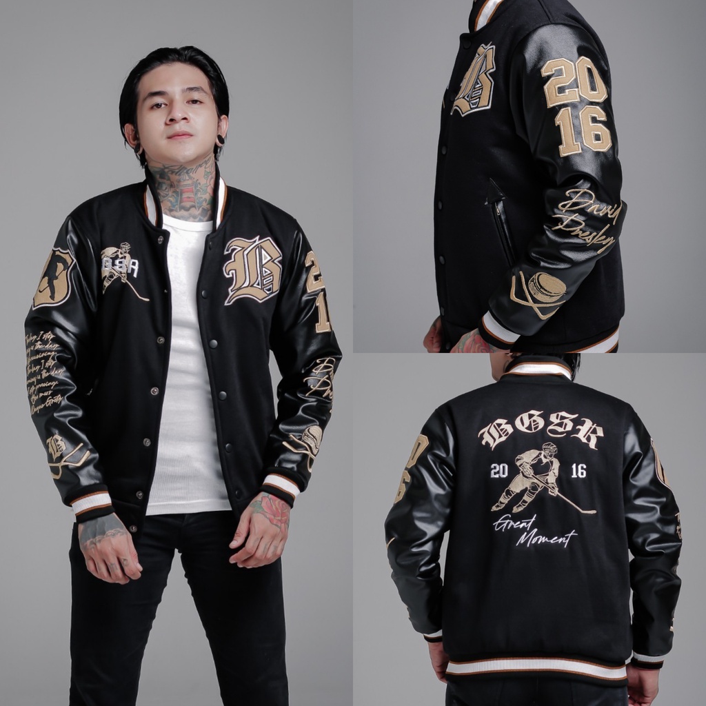 JAKET PRIA VARSITY - JACKET BASEBALL VINTAGE - JAKET PRIA MOTOR- JAKET BOMBER PREMIUM