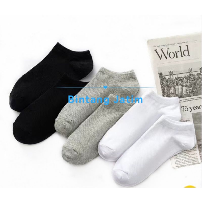 Kaus Kaki Pria Polos /Kaus Kaki Fashion / Pendek Ankle Socks