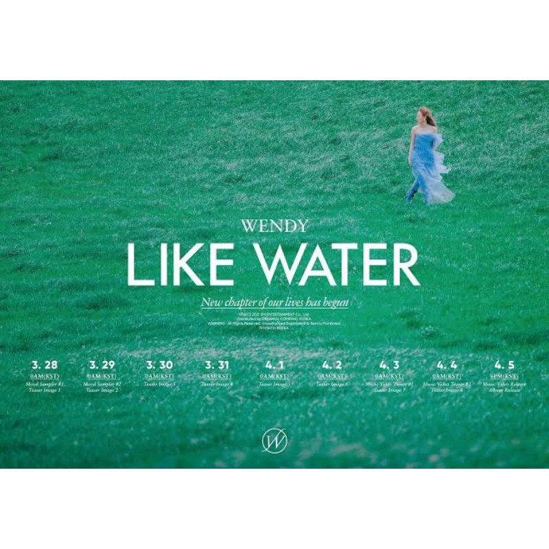 Official  Poster Wendy Like Water