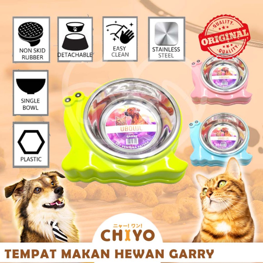 TEMPAT MAKAN HEWAN PREMIUM UBOWL GARRY [ DOG CAT BOWL ]