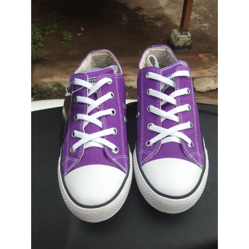 sepatu converse klasik ungu GRADE ORI