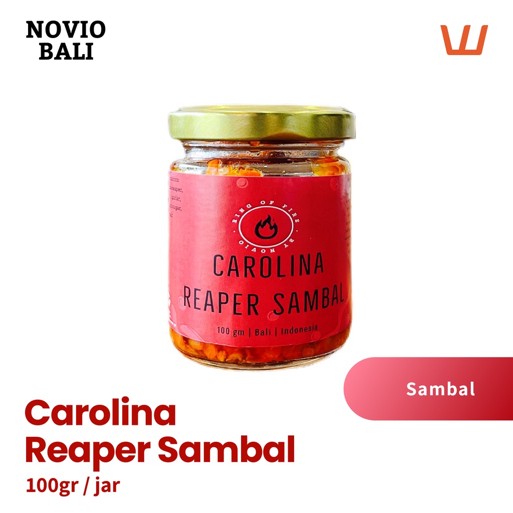

Carolina Reaper Sambal Novio 100gr