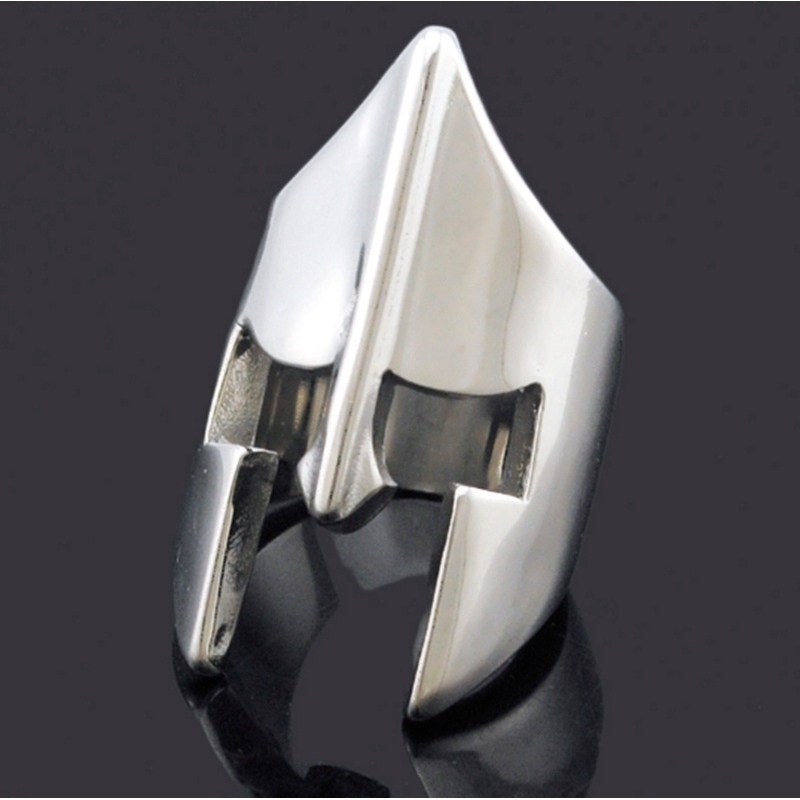 Cincin Stainless Steel Gaya Punk Rock untuk Pria