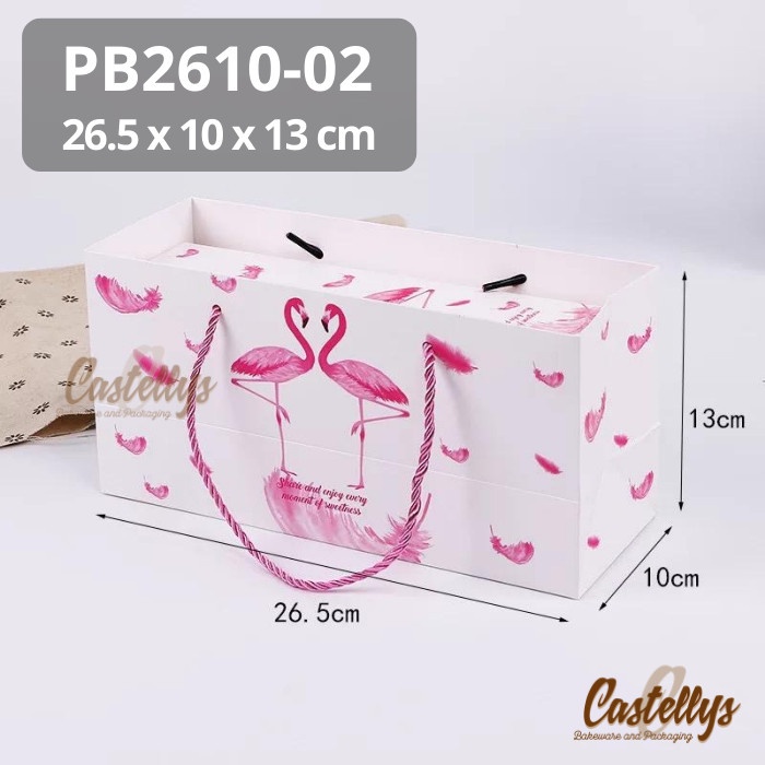 

Paper Goodie Bag PB2610-02 Flamingo Packaging Kue Hampers Hadiah Kado