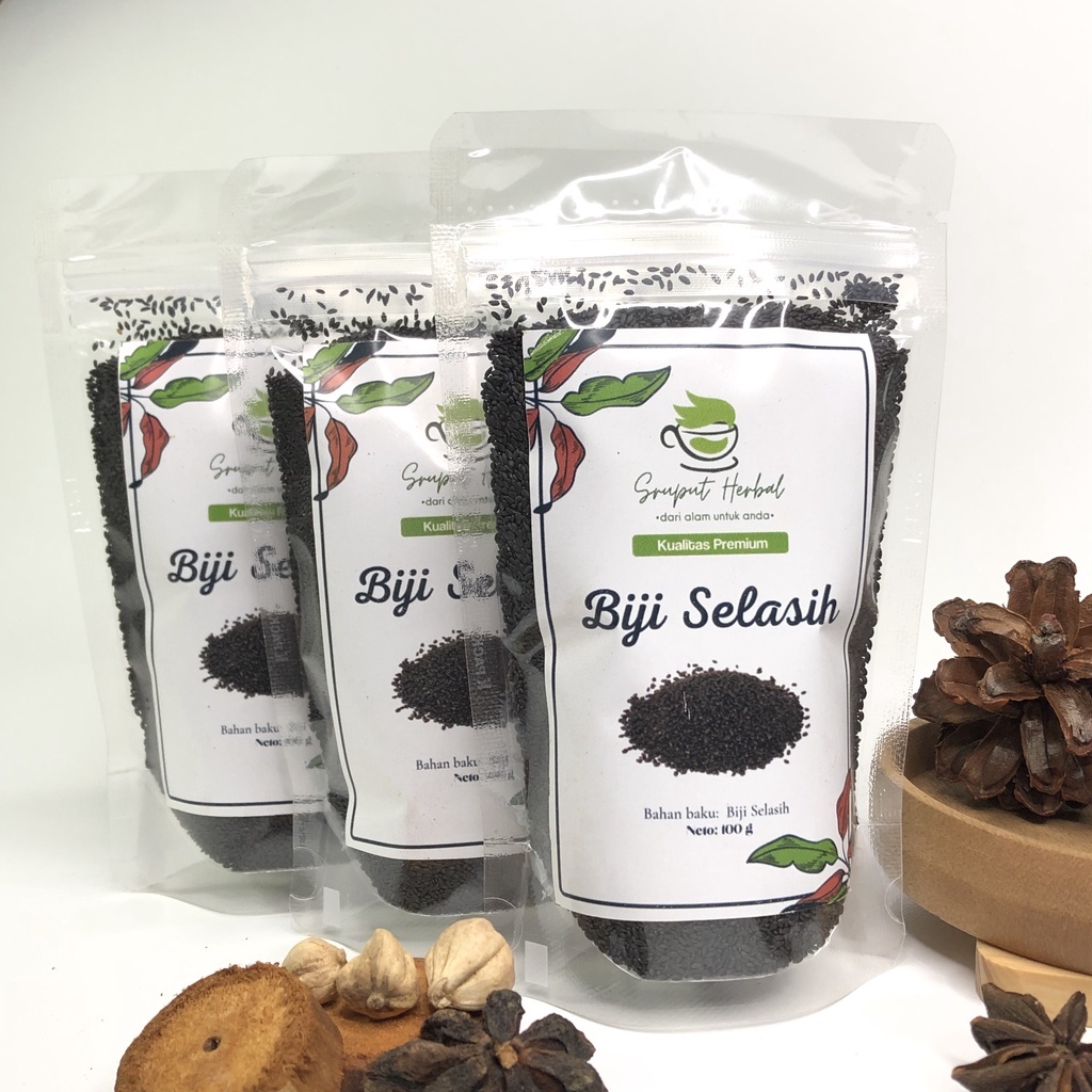 100gr Biji Selasih Premium Basil Seed Berkualitas JSR 100% Sruput Herbal