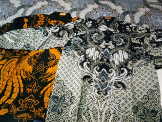 Mahajana Biru Kemeja Batik Pria Lengan Panjang Atasan Batik Solo Kemeja Pria Batik Modern By Gba