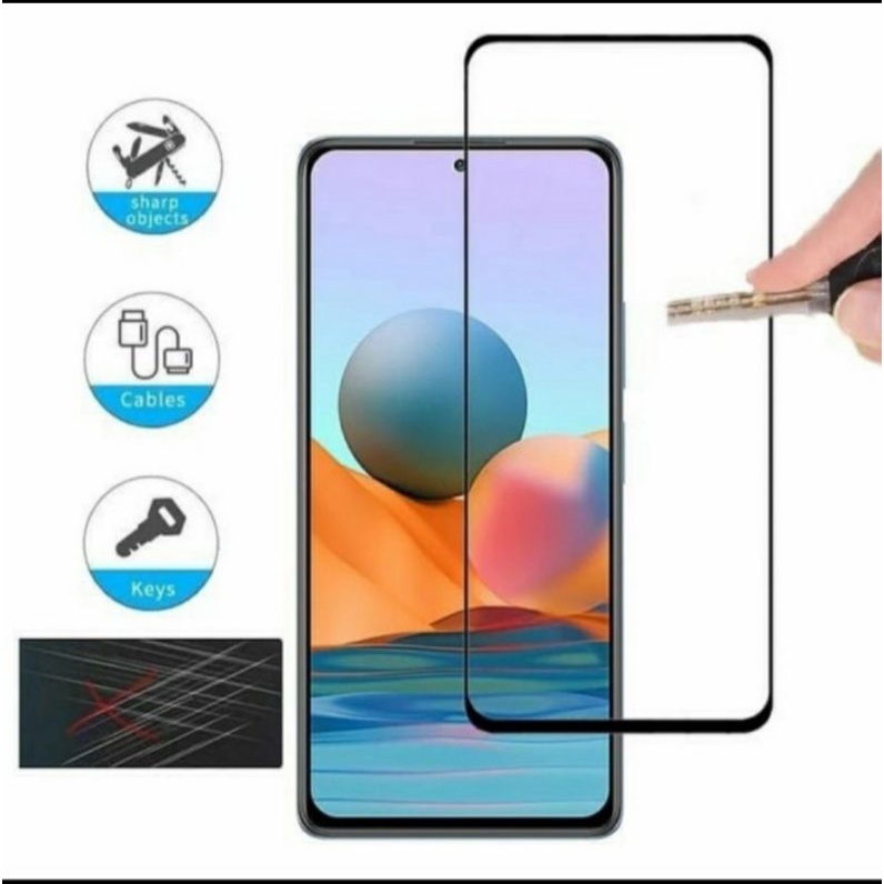 Xiaomi Poco M3 Pro tempered glass anti gores kaca full LCD