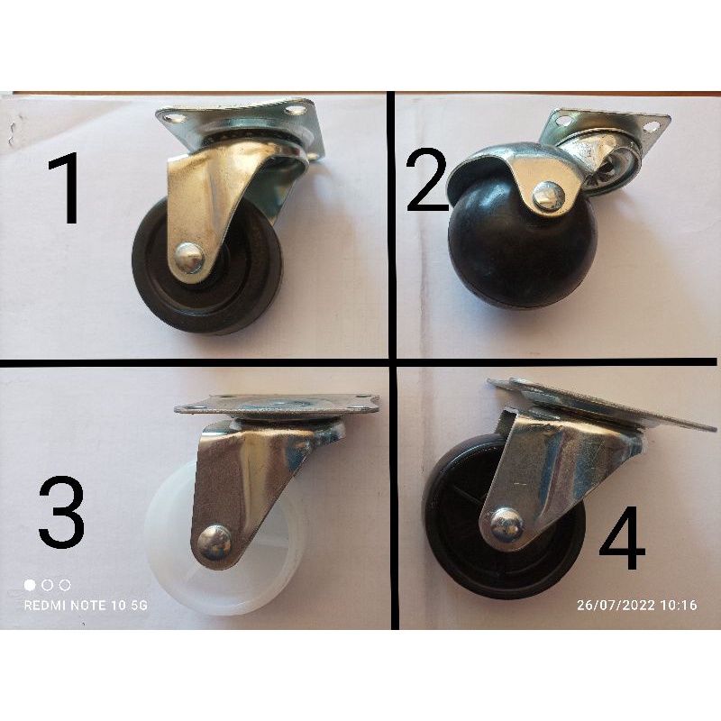 Roda Caster Roda Troli Roda Etalase 2 inch