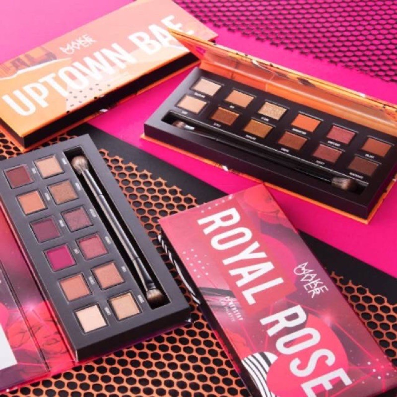 ✿ELYSABETHME✿ 𝓶𝓪𝓴𝓮𝓸𝓿𝓮𝓻 Make Over Powerstay Eye Palette | eye shadow warna intense kualitas premium dipakaipara sultan dan artis