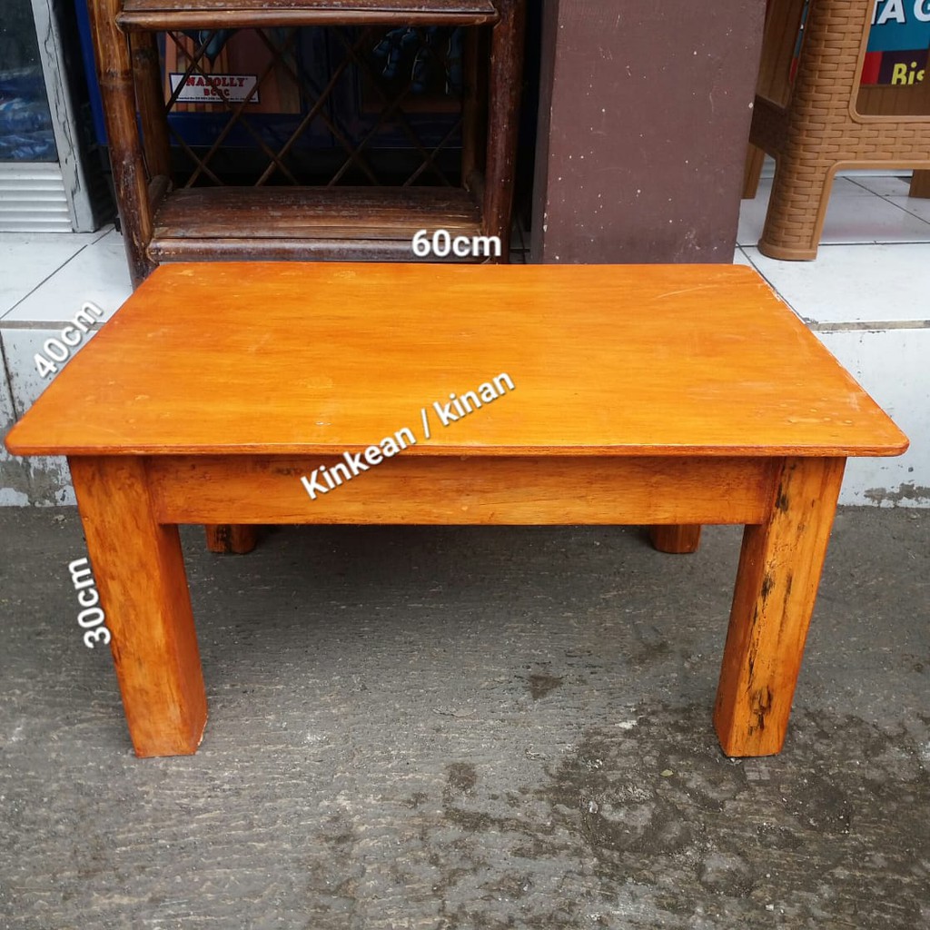 Meja Lesehan Kayu panjang 60cm