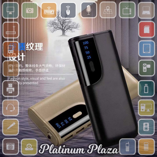 TrustFire Smart Power Bank LCD Display 3 USB Port 20000mAh - PH50 - Black`1PGJIZ-