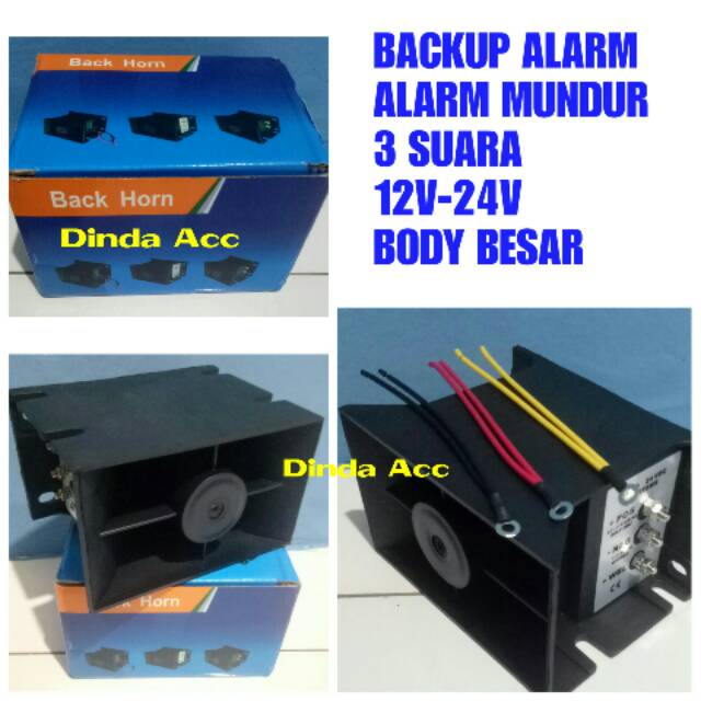 Horn Atret Alarm Mundur / Klakson Mundur 3 Suara Body Besar