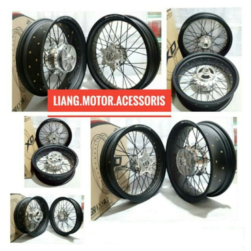 Sepaket Velg Jari - Jari Yamaha Vixion - R 155 - R15 V3 - R15 VVA - XSR 155 2020 Paketan Komplit