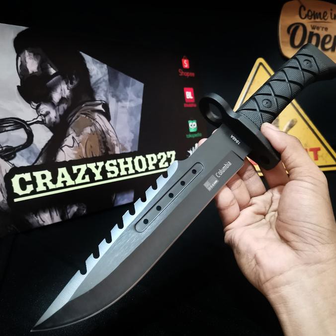 READY STOCK Pisau Sangkur Columbia P1948 / Pisau Berburu / Pisau Security / Pisau