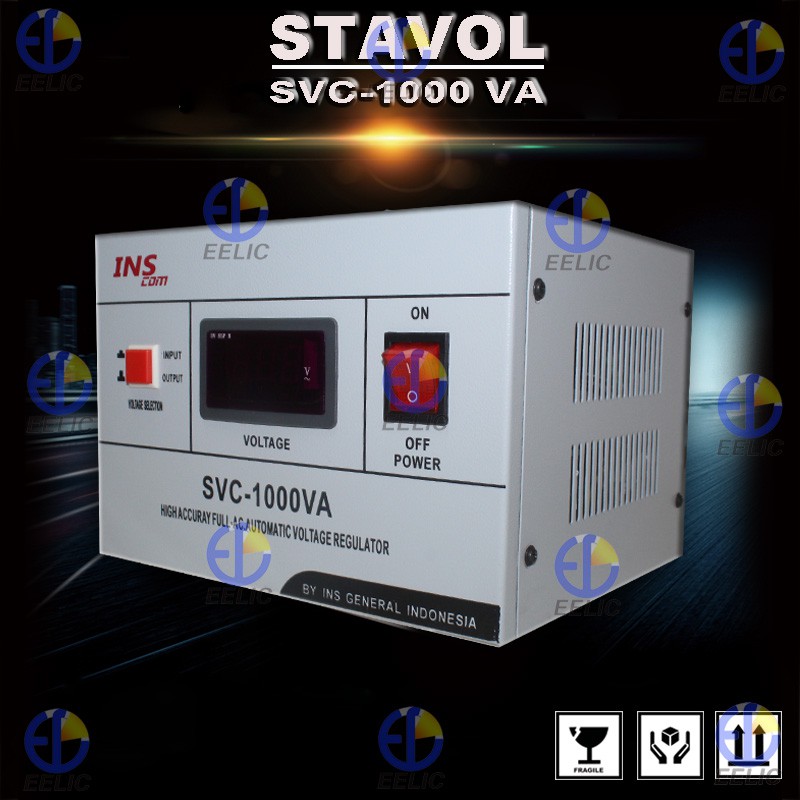 EELIC SVC-I1000VA Contact Voltage Regulator Layar Panel 1000 Watt