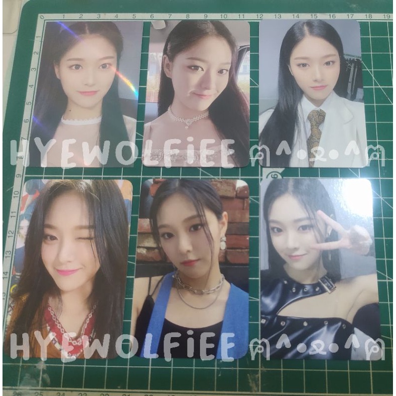 KIM HYUNJIN LOONA 12:00 + [&] BENEFIT PHOTOCARDS NO PAIR [RARE PHOTOCARDS] WD, MMT, FANCALL EVENT