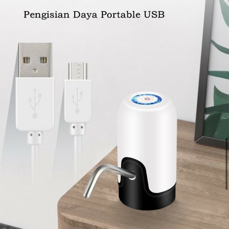 Pompa Air Galon Elektrik Listrik Charge USB / Pompa Dispenser Water Pumb Portable