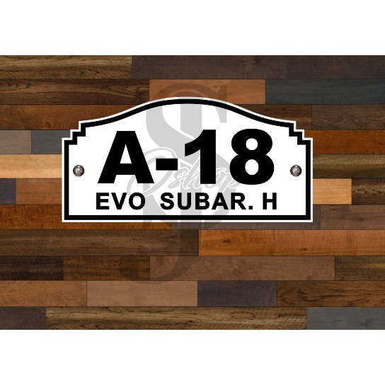 

nomor rumah acrylic/akrilik cantik timbul