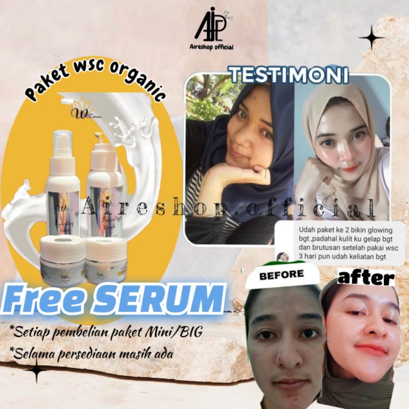 [COD] WSC ORGANIC ORIGINAL‼️SKINCARE BEST SELLER✅ KULIT CERAH GLOWING✅ SKINCARE VIRAL✅