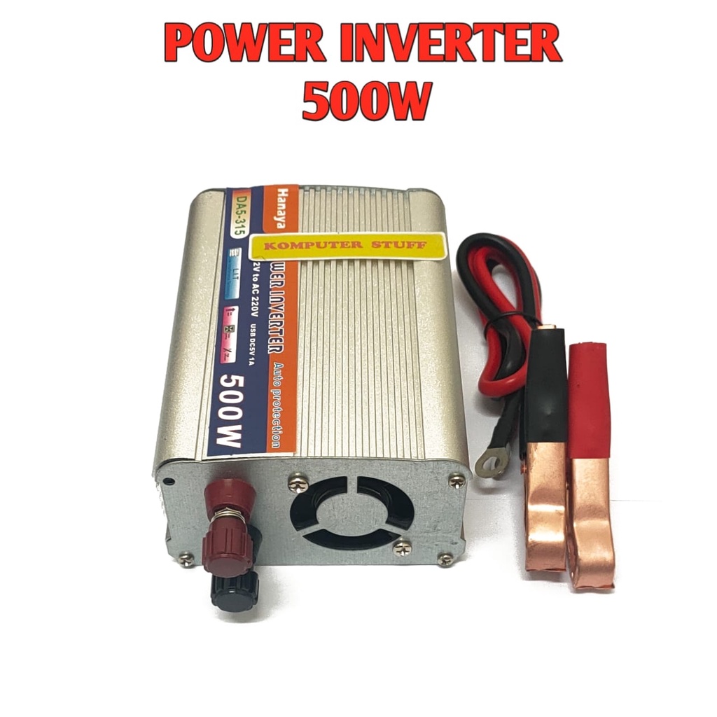 Power Inverter Hanaya 1000W Alat Perubah Arus DC Pada Aki / Accu Menjadi Arus Listrik AC