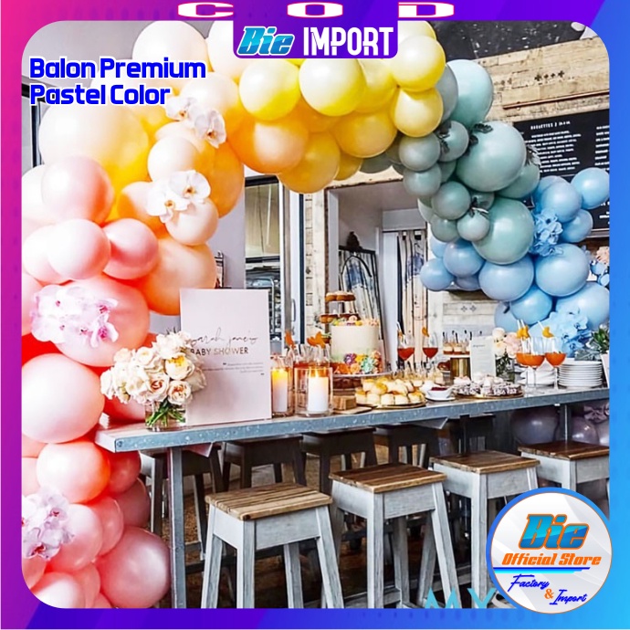 Balon Pastel Color Impor Best Seller