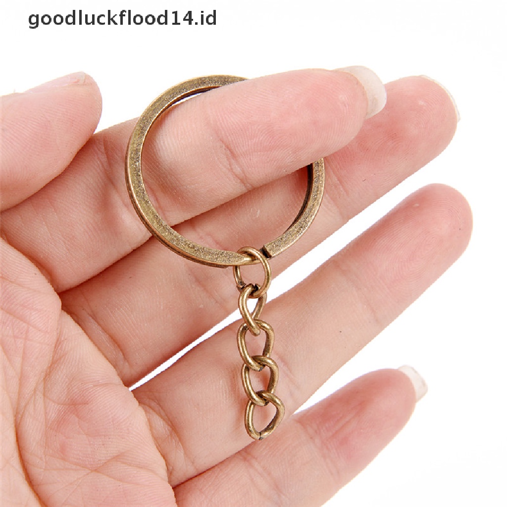 [OOID] 20PCS DIY Key Rings Key Chain Split Ring Short Chain Key Holder Key Rings 30mm ID