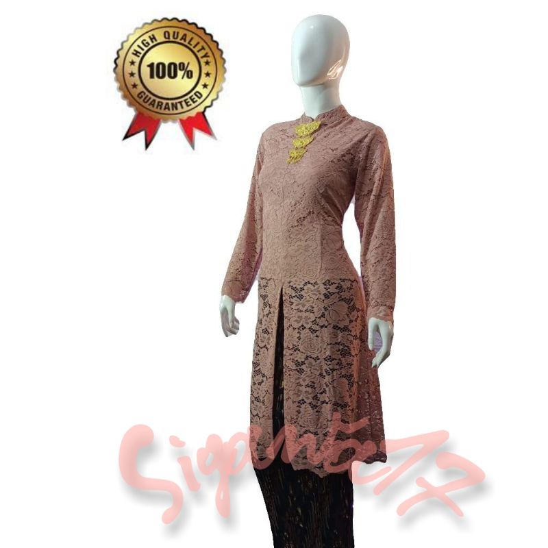 COD-Long tunik Kebaya Modern Terbaru 2022 Bahan Brokat Cornelli Busui Model Simple Mewah Dan Elegan