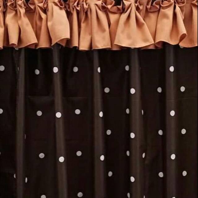 Gorden kolong meja dapur poni atas