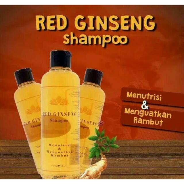 RED GINSENG SHAMPOO BPOM PENYUBUR PENEBAL PENCEGAH RAMBUT RONTOK