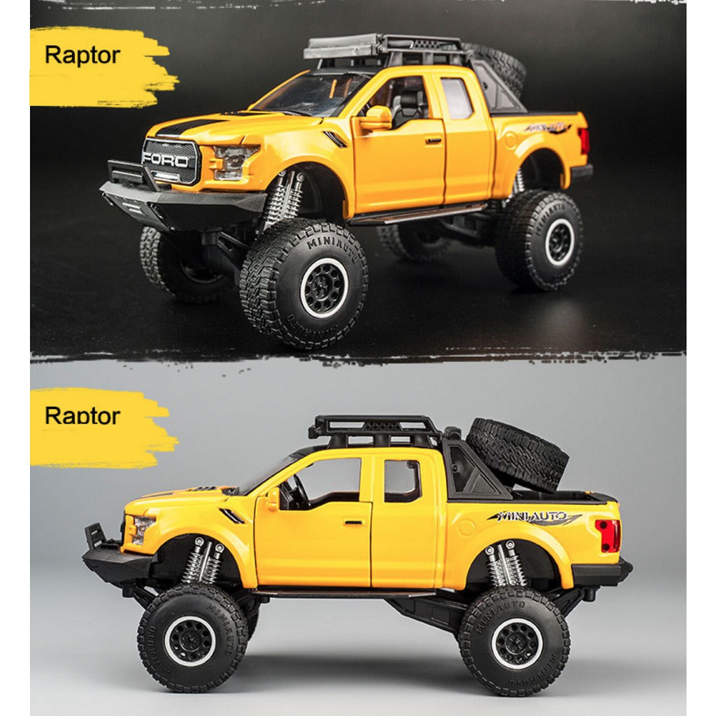 DIECAST MINIAUTO MOBIL FORD RAPTOR 150 TOP MODEL METAL COLLECTION 1:32 ORIGINAL