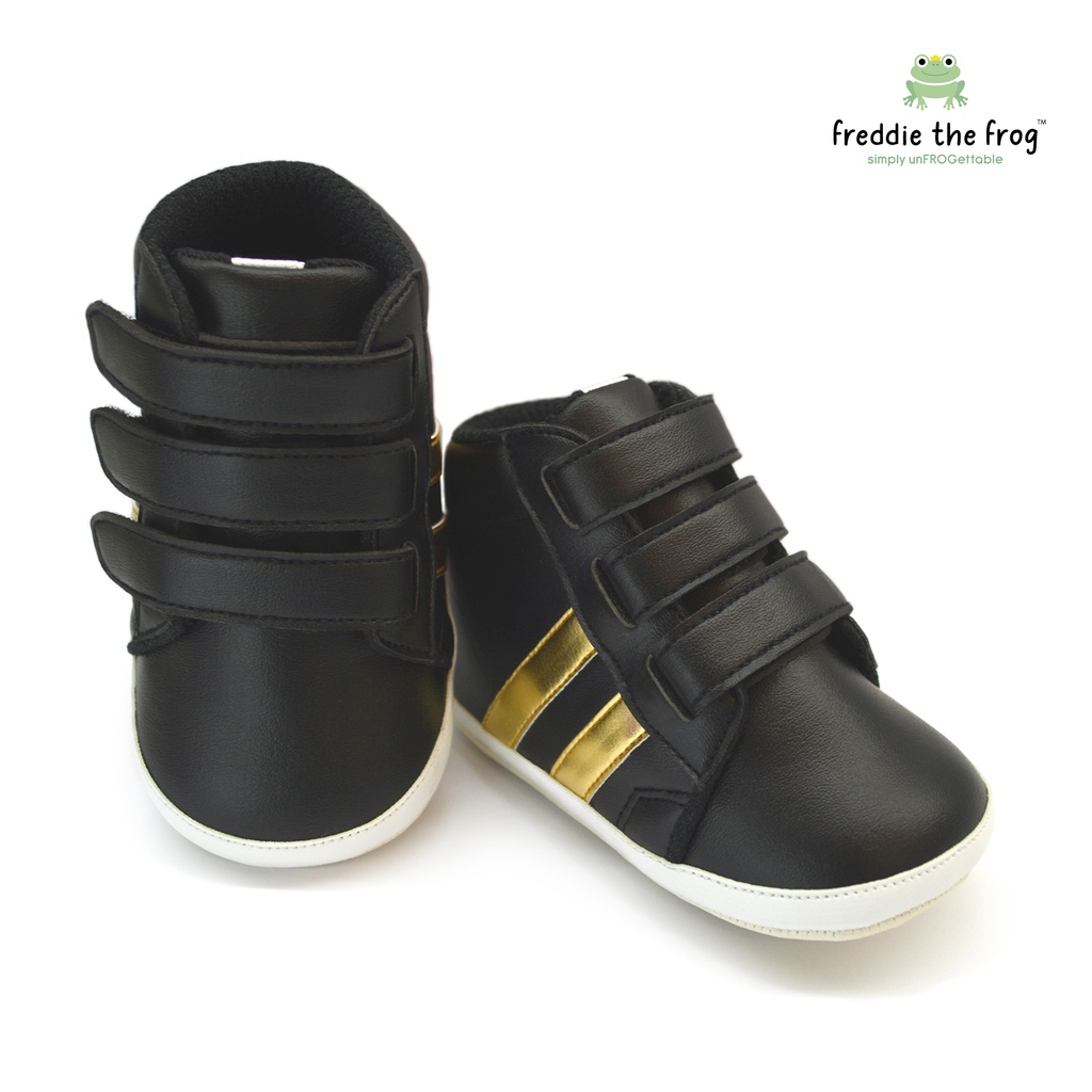 Prewalker - Sepatu Bayi - Baby Shoes | Freddie the Frog | Jordan Black