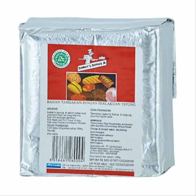 

Baker Bonus A Bread Improver Berat 500 gram