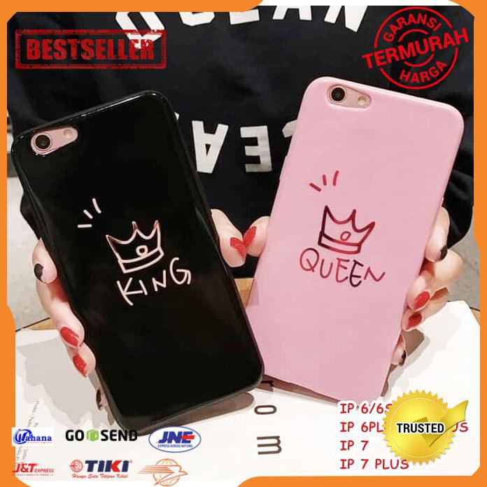 CASE HP IPHONE 6 6S 6 PLUS 6S PLUS 7 7 PLUS KING QUEEN COUPLE CASE