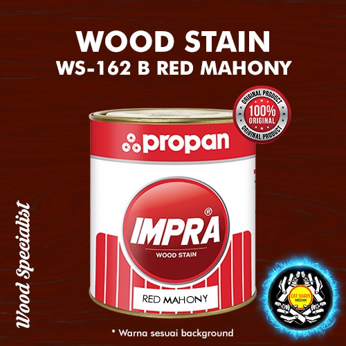 PROPAN IMPRA WOOD STAIN WS-162 B RED MAHONY 1 KG MELAMINE PEWARNA KAYU POLITUR VERNIS MEDAN BINJAI