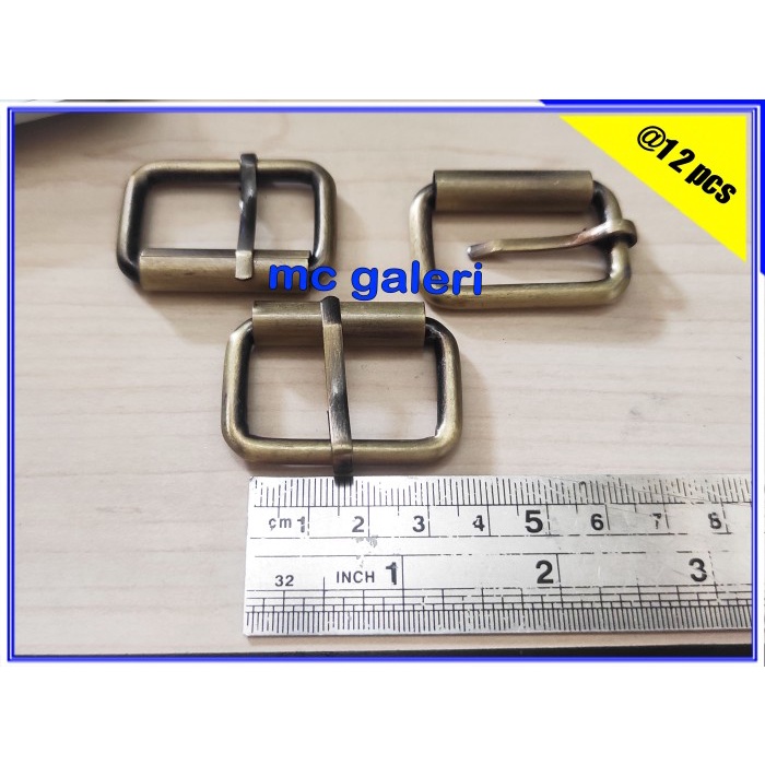 PROMO AKSESORIS TAS GESPER TAS RING TUSUK 3 CM TEBAL ATG / BAKAR (12 PCS)