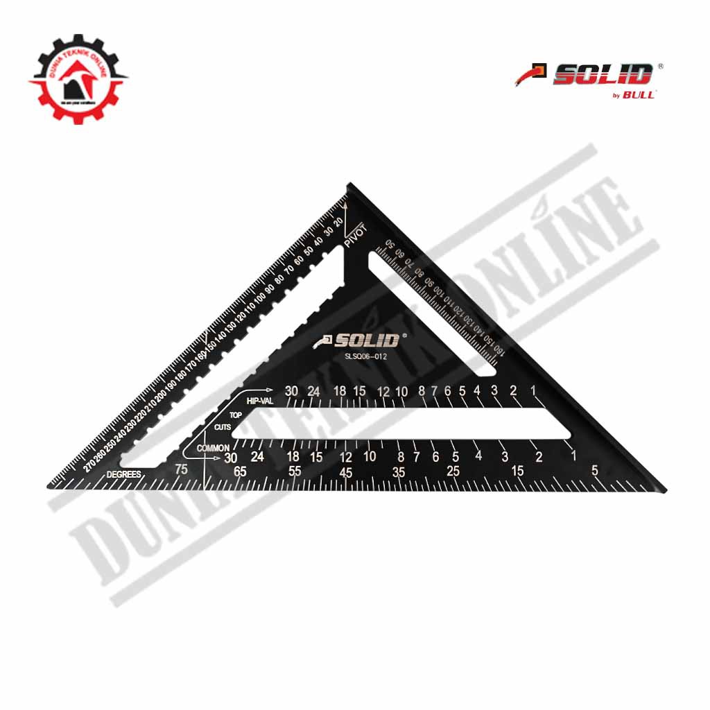 

Siku sudut segitiga 12” SOLID SLSQ06-012 Penggaris Siku Segitiga 12