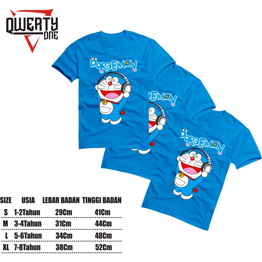 KAOS DISTRO ANAK LAKI-LAKI PEREMPUAN DORAEMON