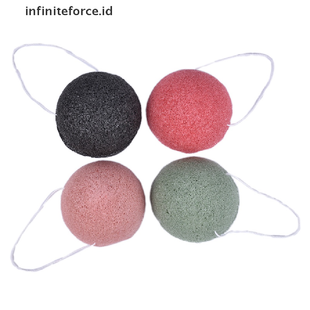 (infiniteforce.id) Spons Konjac Konjac Alami Untuk Membersihkan Makeup / Kosmetik Wanita