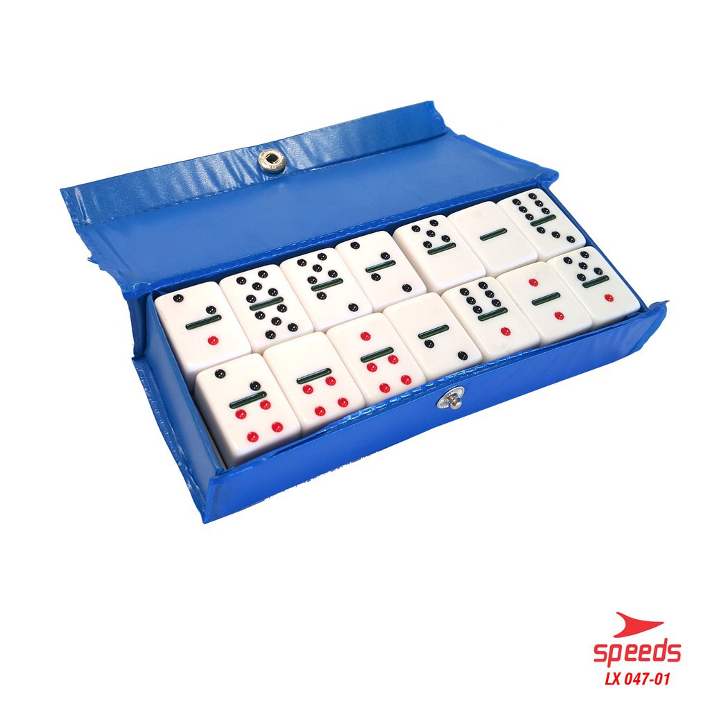 SPEEDS Domino Balok Bonus Tas Gaple Tebal 1,8CM QQ Batu Permainan Mahyong Original Import 047-1