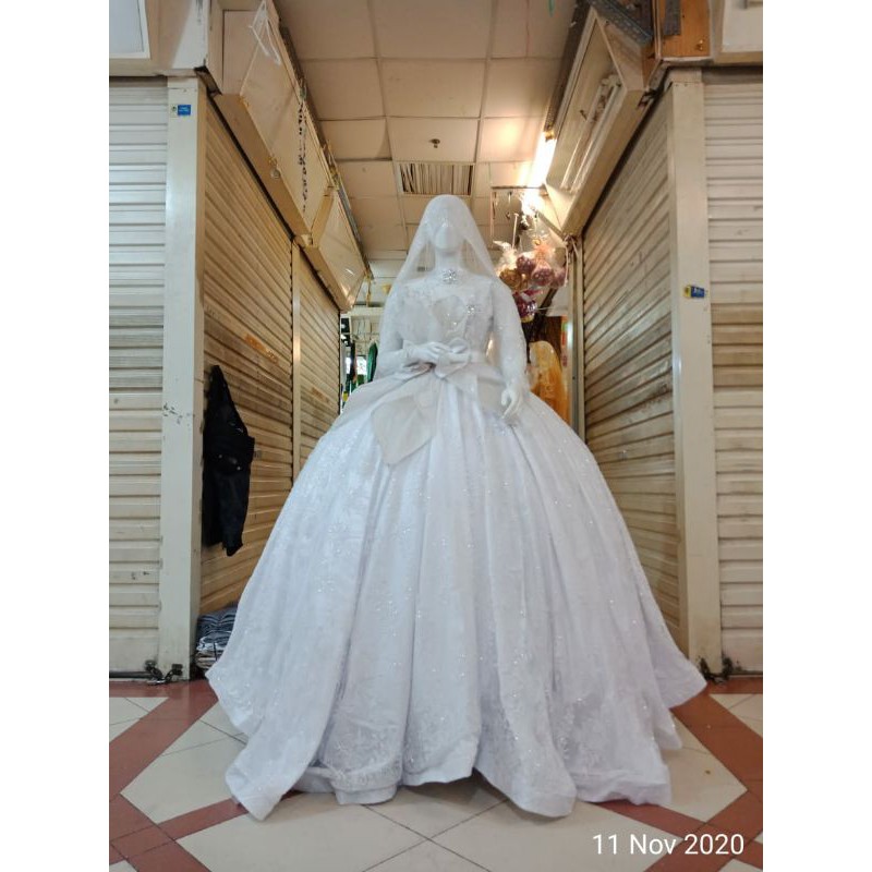 SALEE TERMURAH GAUN BARBIE KIPAS BEREKOR//GAUN PENGANTIN PROMO//GAUN