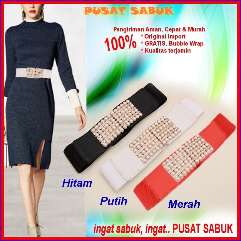 Ikat Pinggang Gesper Obi Wanita Fashion Korea Sabuk Karet Belt Cewek Grosir Aksesoris Gasper kulit