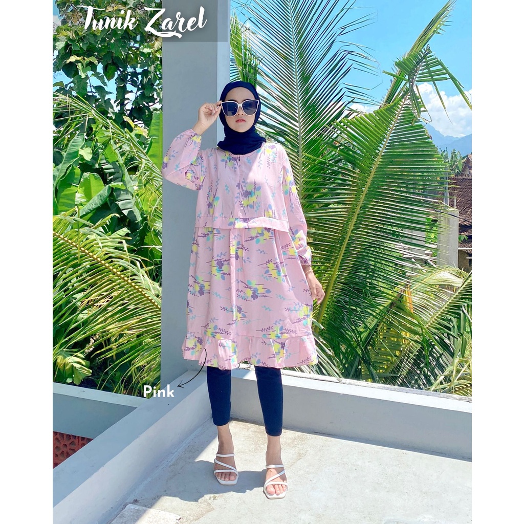 Tunik Monalisa Motif Zarel