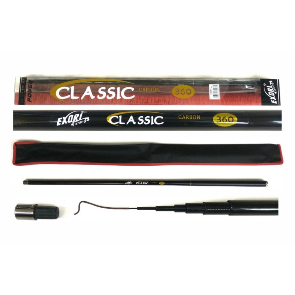 Alat Mancing Joran Tegek Exori Classic 360 Cm 7 Ruas Carbon