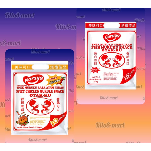 

Naraya Fish Murku Snack Ota-Ku 9gr x 30pcs ( Perisa Ikan dan Ayam Pedas )/Import